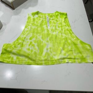 Neon Green Tie-Dye Crop Top
